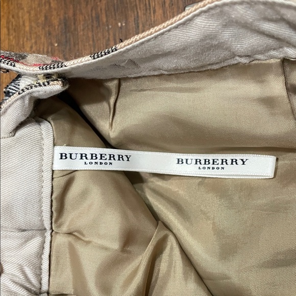 Burberry Plaid Skirt with Buckle Accents - Picture 8 of 14